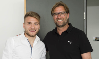 Ciro Immobile e Jurgen Klopp