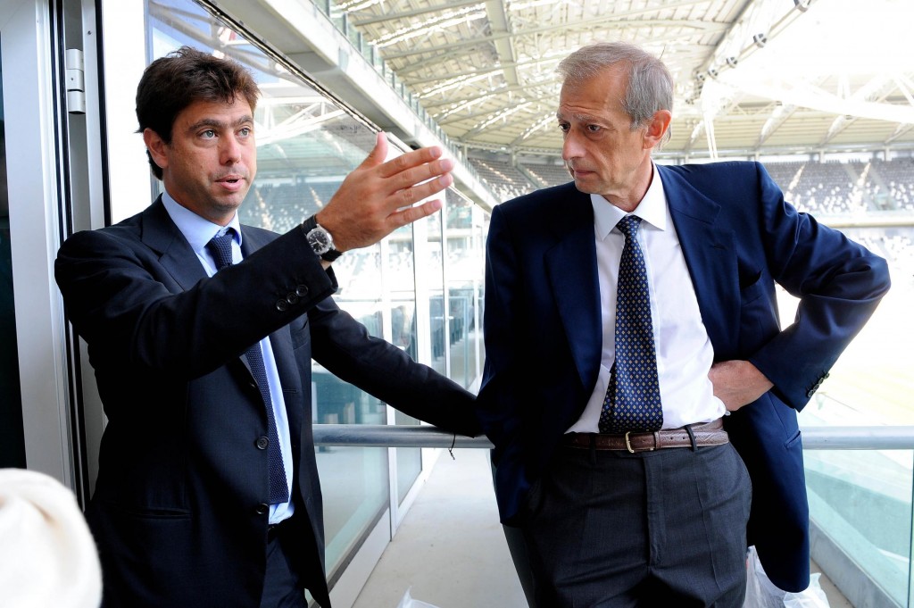 Piero Fassino ed Andrea Agnelli visitano il nuovo stadio della Juventus