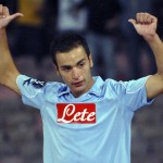 Napoli's Vitale celebrates his goal against Benfica during their UEFA Cup first round first leg soccer match in Naples