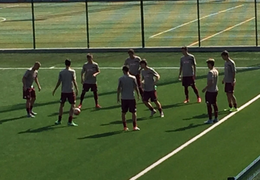 riscaldamento Spezia-Torino Primavera grandangolo