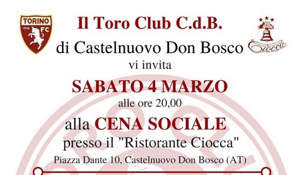 Cena Toro Club