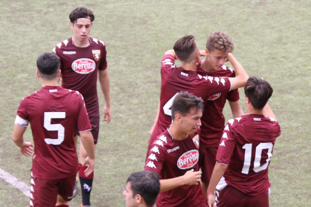L'esultanza del Torino U17 contro l'Ascoli