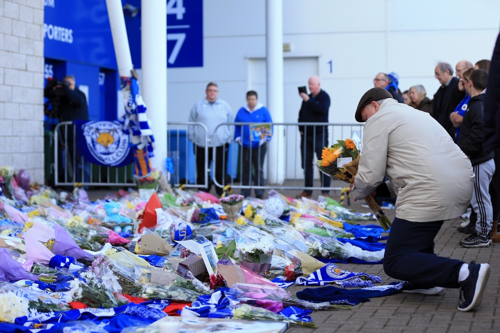 Mourners Pay Tribute After Helicopter Crash at King Power Stadium in Leicester