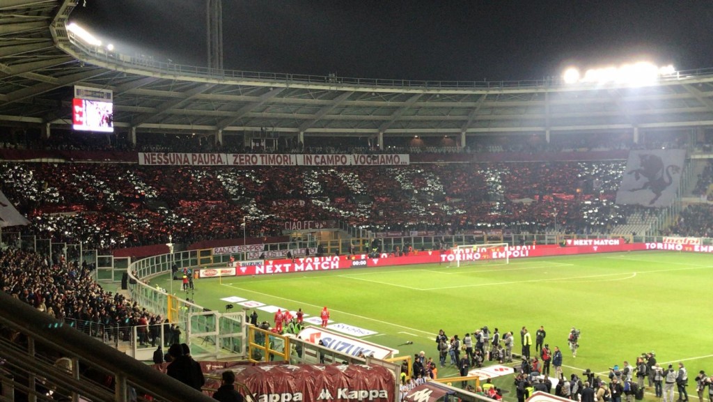 maratona coreografia derby tifosi curva