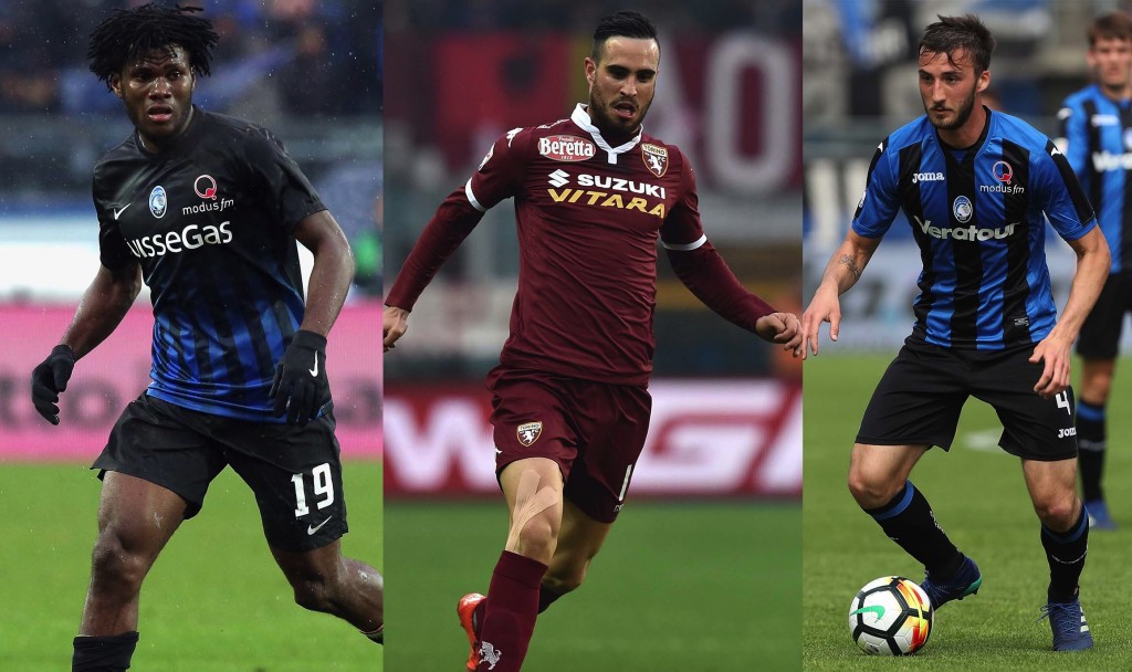 Franck Kessié, Nikola Maksimovic e Bryan Cristante