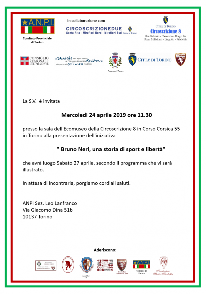 Invito Bruno Neri