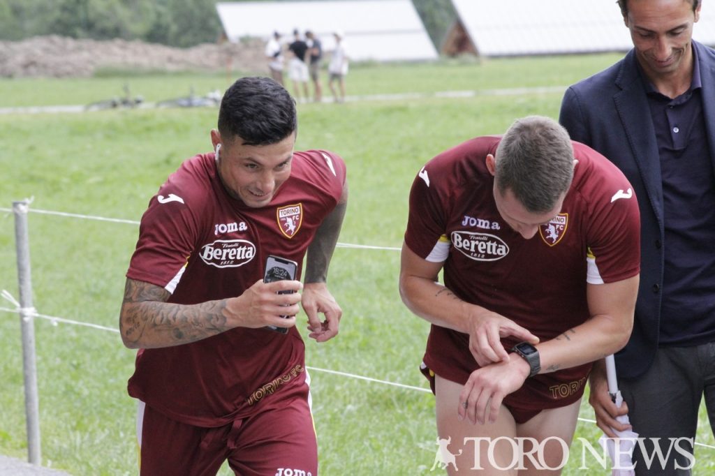 ritiro Bormio Izzo e Belotti