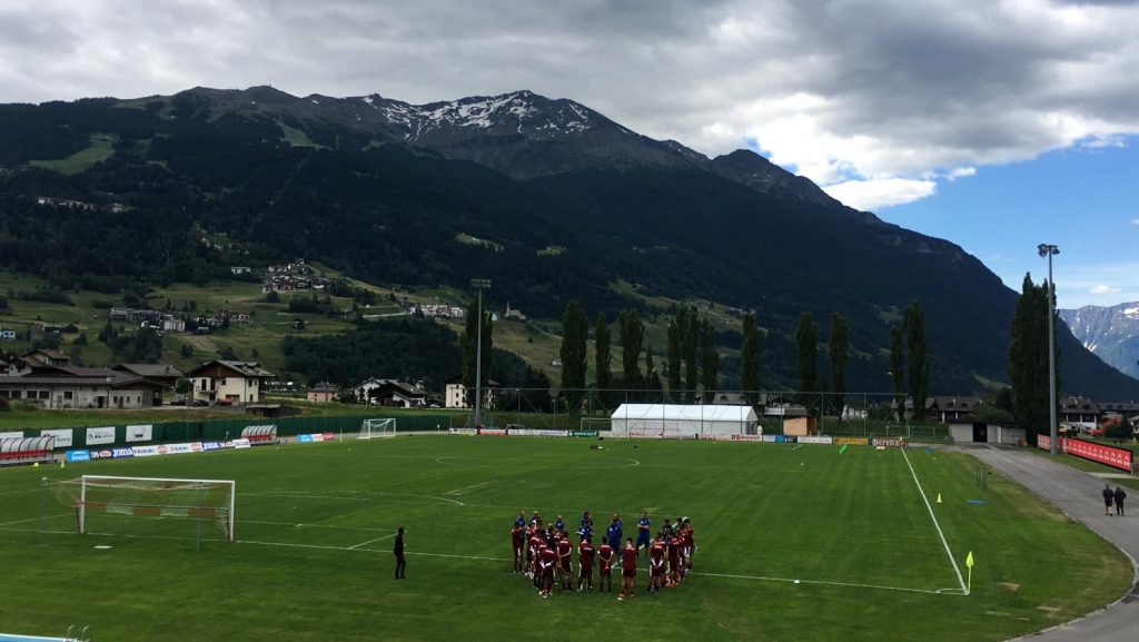 Ritiro Bormio, allenamento