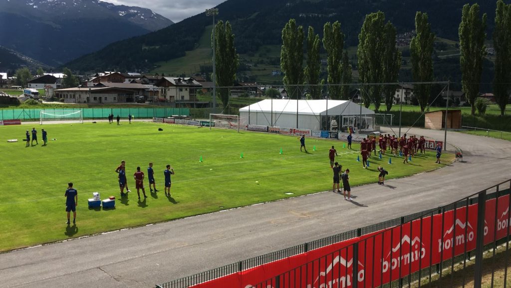 Ritiro Bormio, allenamento