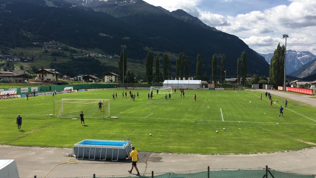 Ritiro Bormio, allenamento