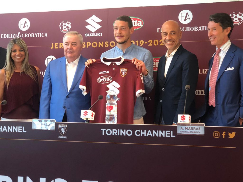 belotti, sponsor in conferenza stampa