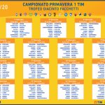 calendario primavera 2019/2020