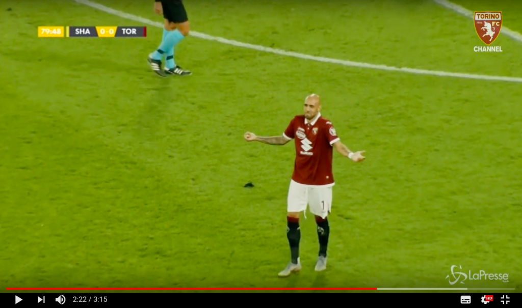 Screen esultanza Zaza