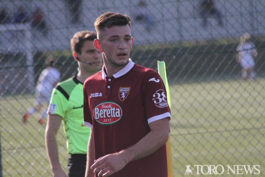 Mattia Sandri centrocampista del Torino Primavera