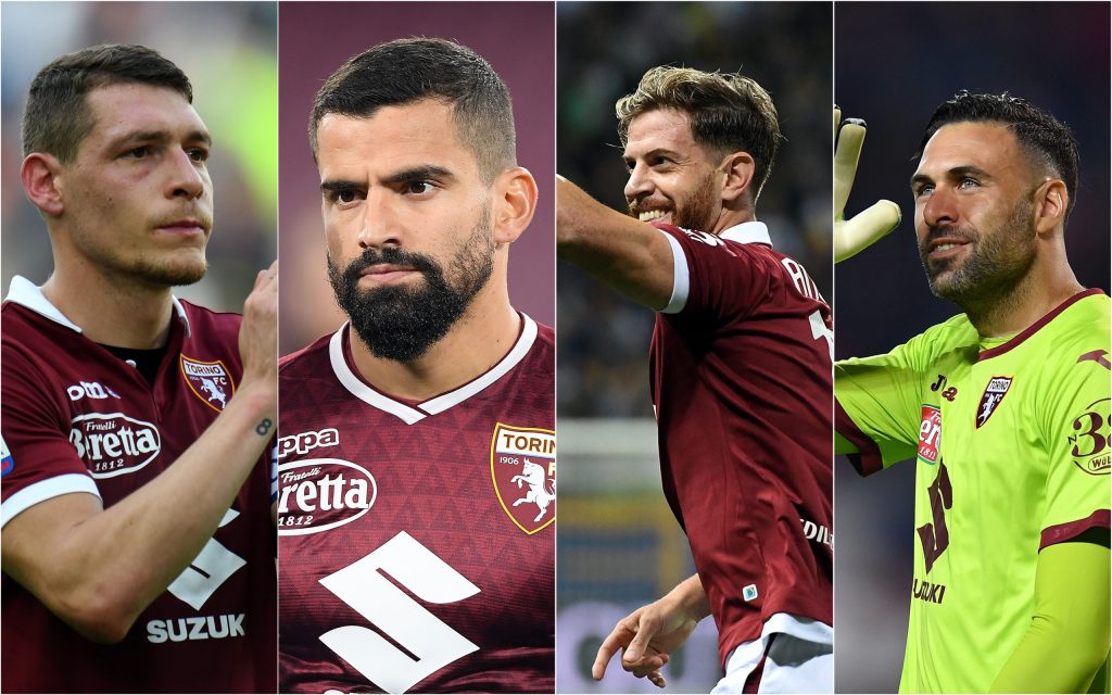 Belotti, Rincon, Ansaldi e Sirigu. Torino FC