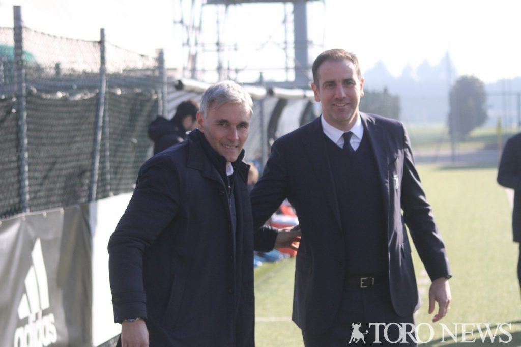 Sesia (Torino) e Zauli (Juventus) prima del derby Primavera