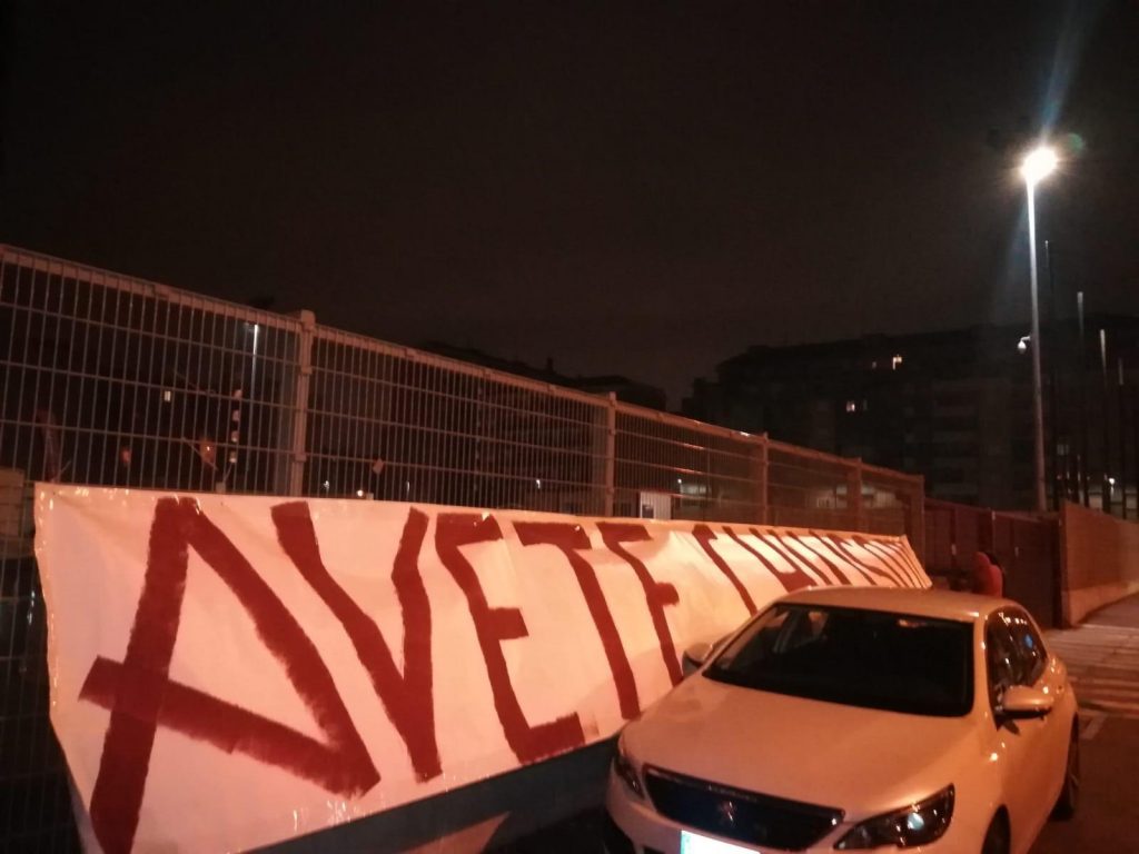 Filadelfia, striscioni