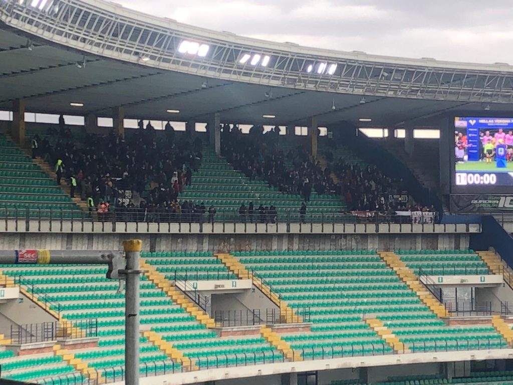 settore ospiti verona tifosi