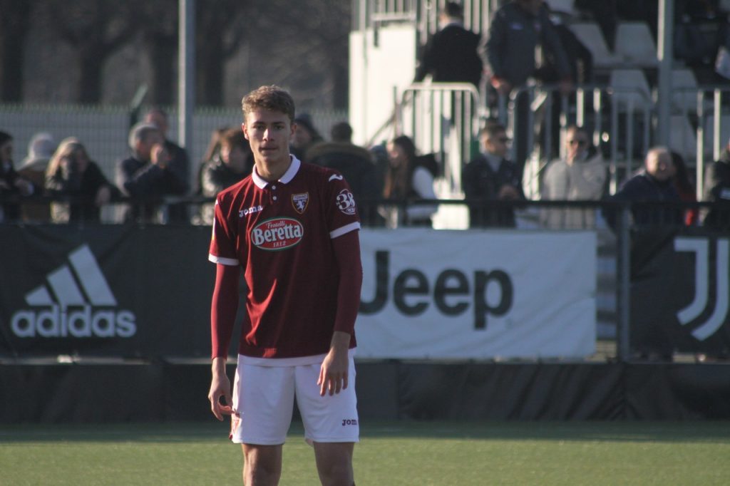 Marco Garetto Torino Primavera nel derby con la Juventus