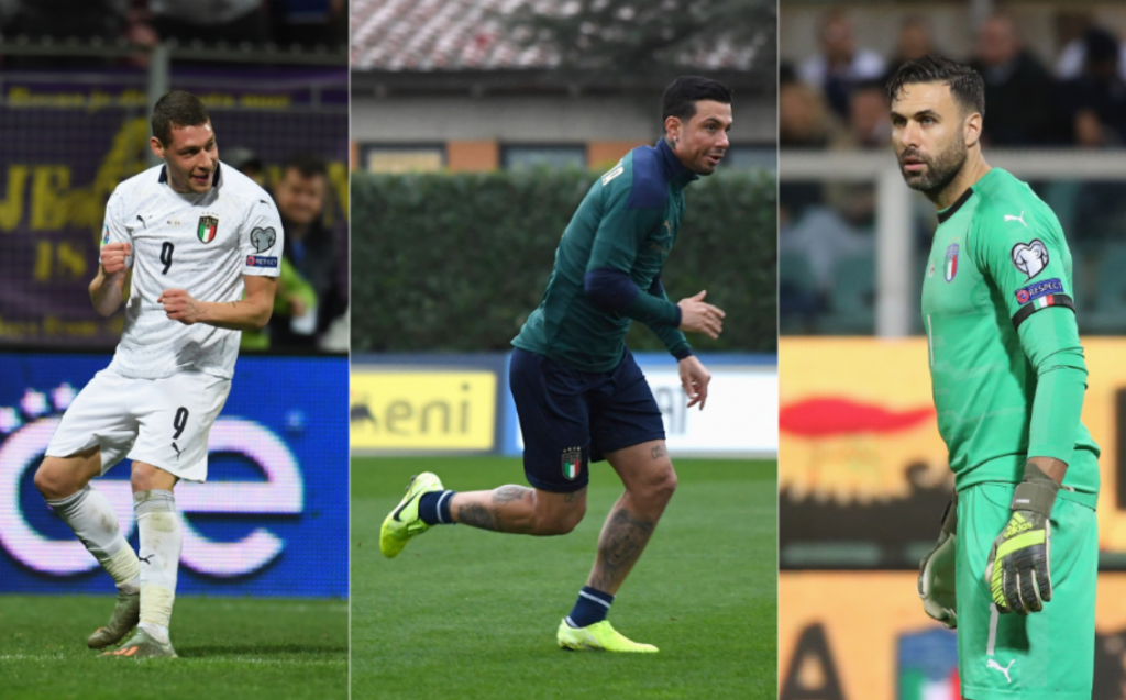 Belotti - Izzo - Sirigu (Nazionale)