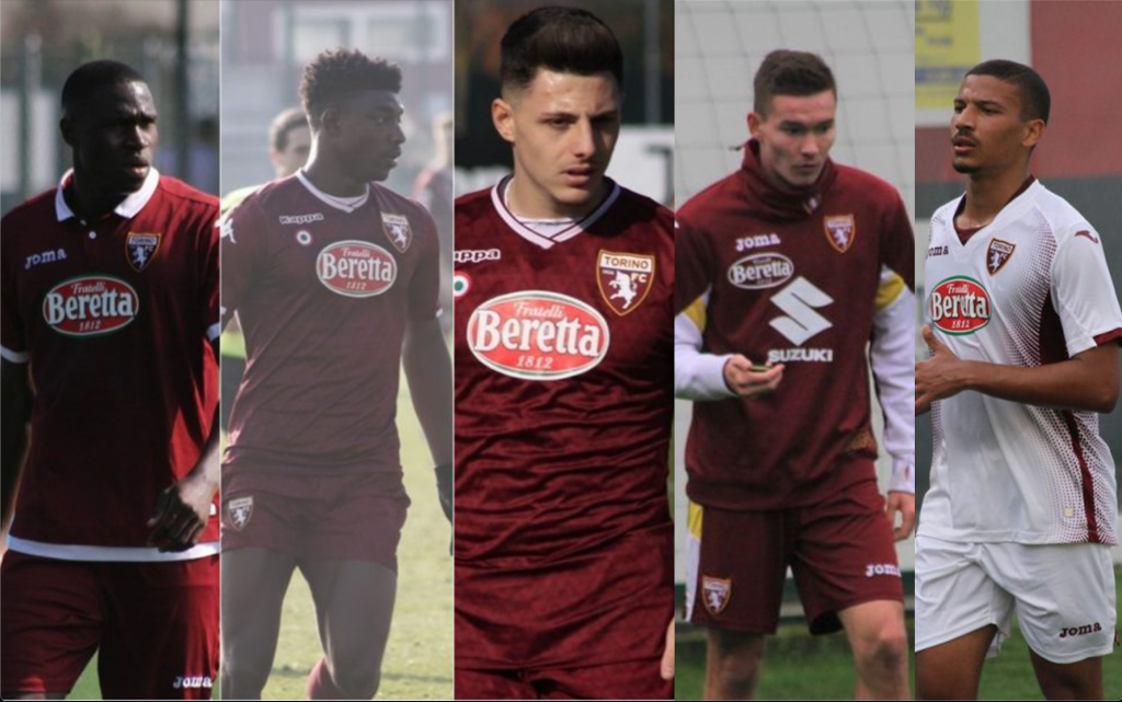 Adopo, Ghazoini, Millico, Onisa e Singo Torino FC