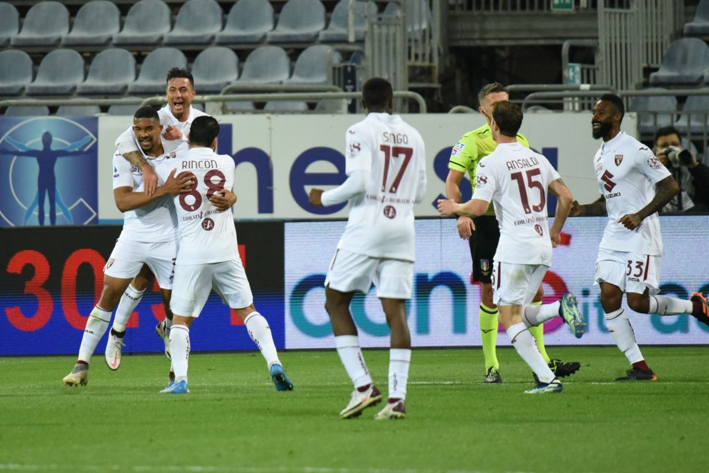 Cagliari-Torino, Bremer, Singo, Rincon, Ansaldi. Foto di: Alessandro Sanna
