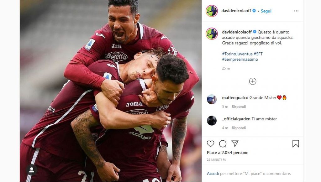nicola instagram post derby