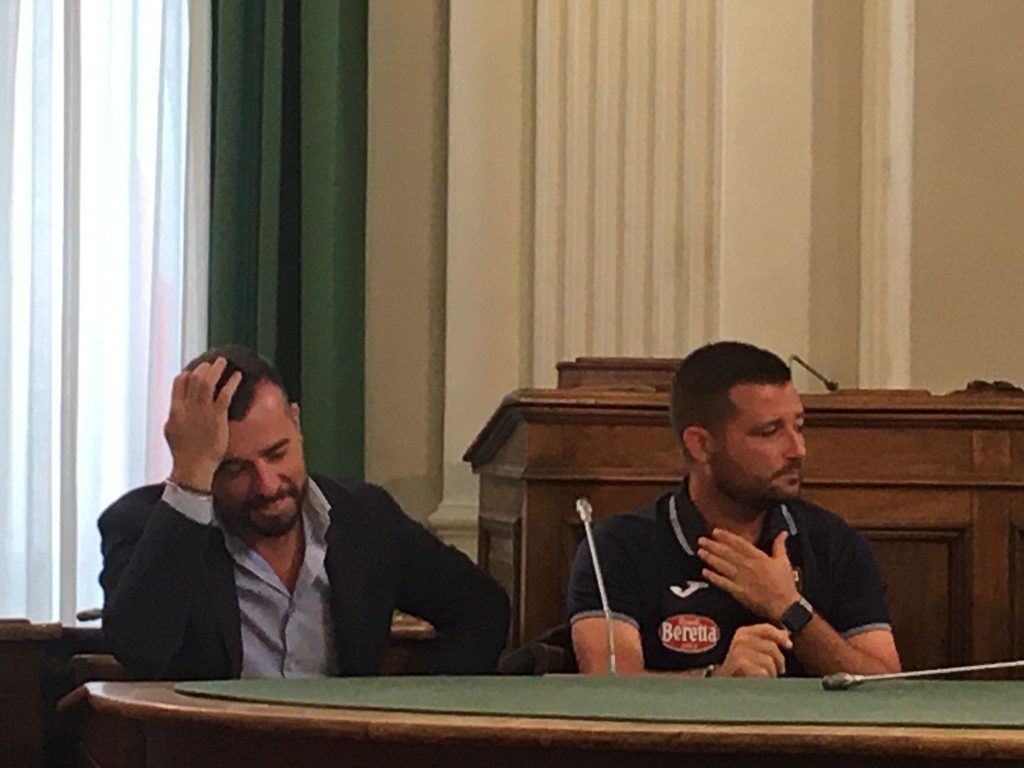 Ludergnani e Coppitelli in conferenza stampa a Biella