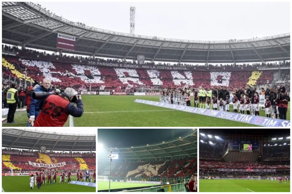Pannello coreografie curva maratona derby