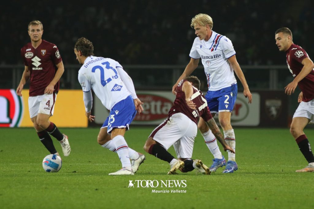 Torino Sampdoria Pobega Linetty Buongiorno Thorsby Gabbiadini