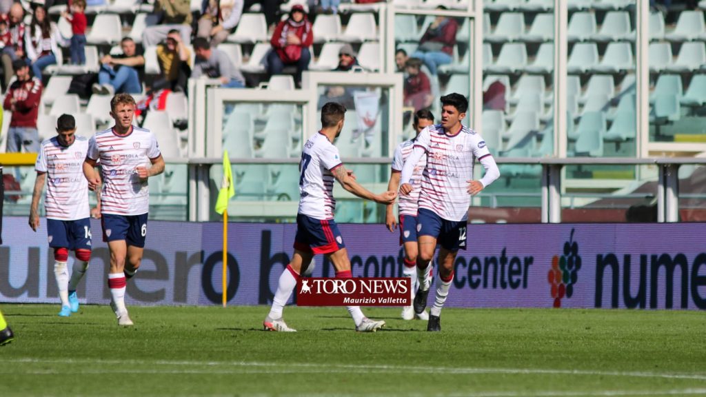 Torino Cagliari esultanza Bellanova