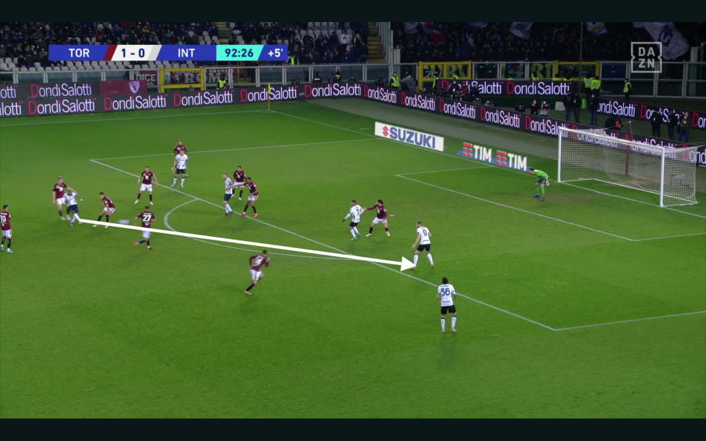 Torino-Inter Analisi gol 5