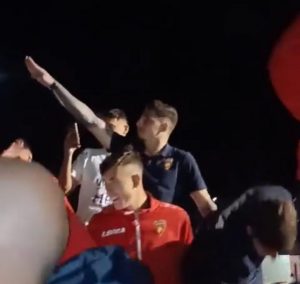 Millico Cosenza saluto romano