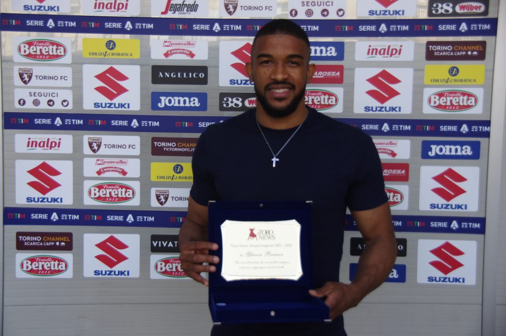 Gleison Bremer - premiazione Toro News Award 2021/2022