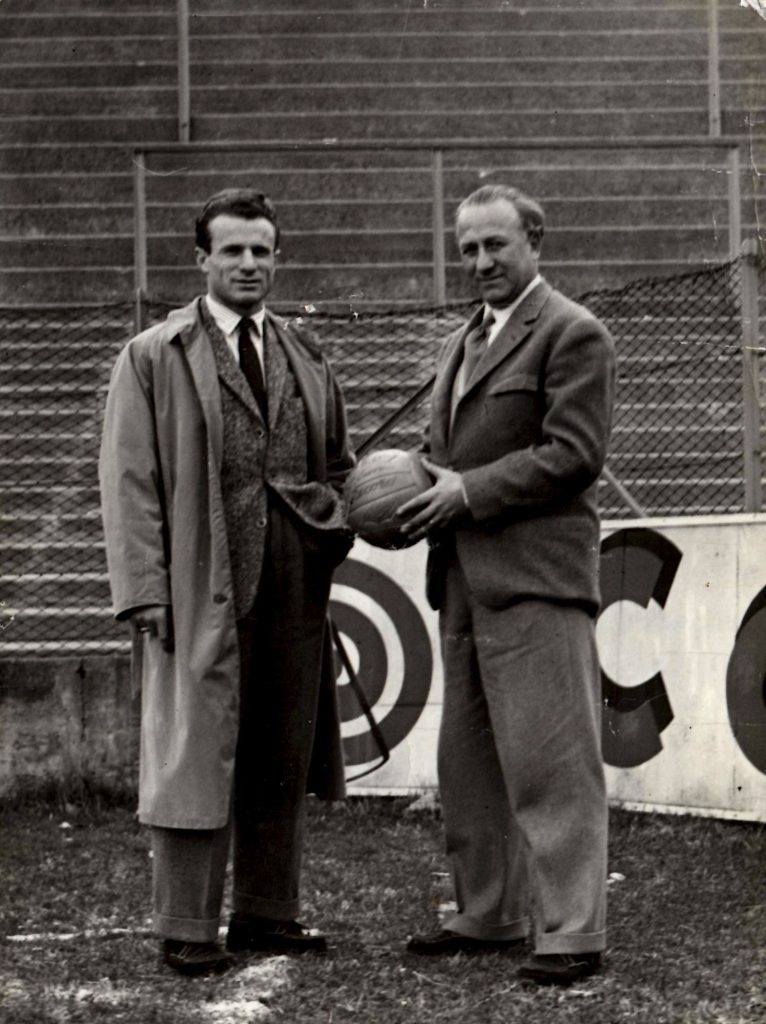 Erbstein with his skipper, Valentino Mazzola