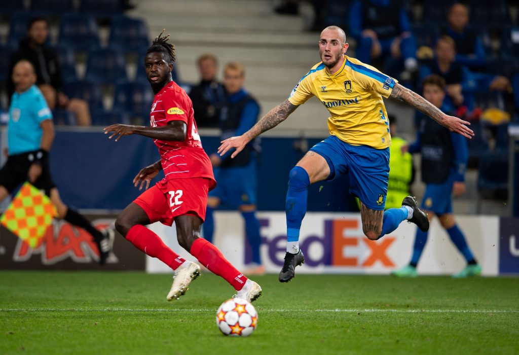 FC Red Bull Salzburg v Broendby IF - UEFA Champions League: Play-Offs Leg One