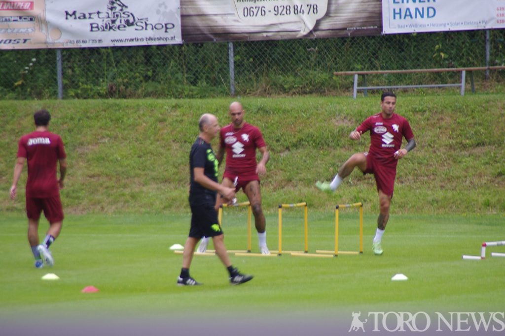Ritiro Waidring Torino Allenamento Zaza e Izzo
