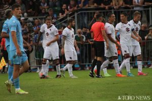 Torino-Trabzonspor, esultanza