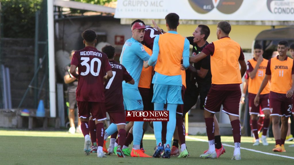 Primavera, Torino-Cesena esultanza gol + Passador