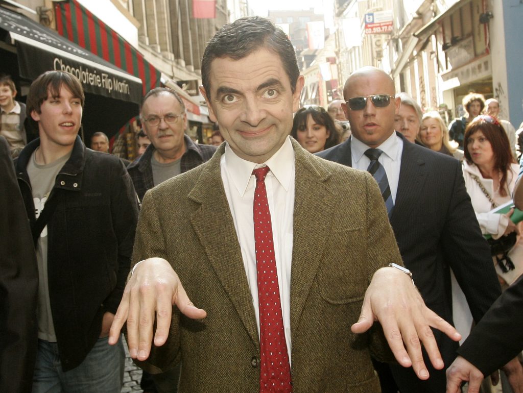Rowan Atkinson At The Manneken-Pis