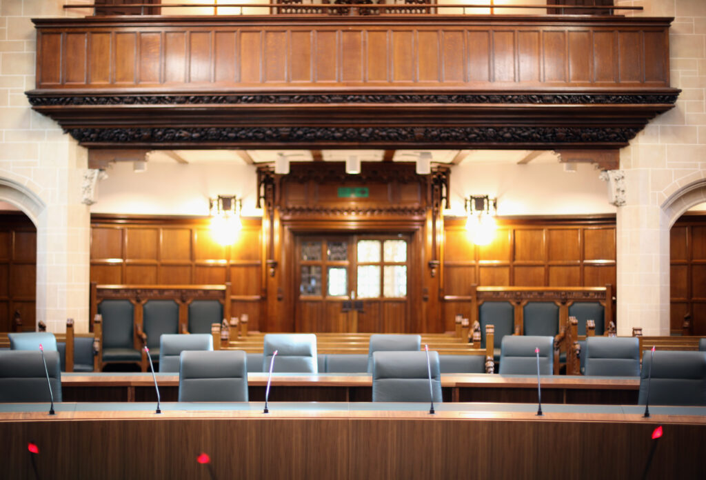 Final Preparations Are Made Before The Opening Of The Supreme Court