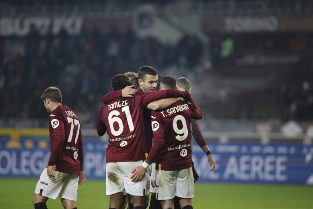 Torino-Atalanta esultanza Tameze Buongiorno Sanabria