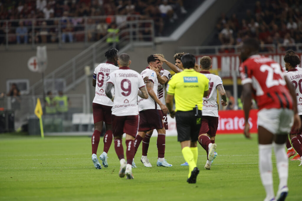 Milan-Torino esultanza Bellanova gol