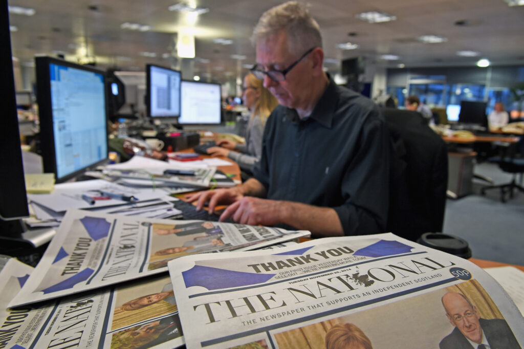 The National Newspaper Launches In Scotland