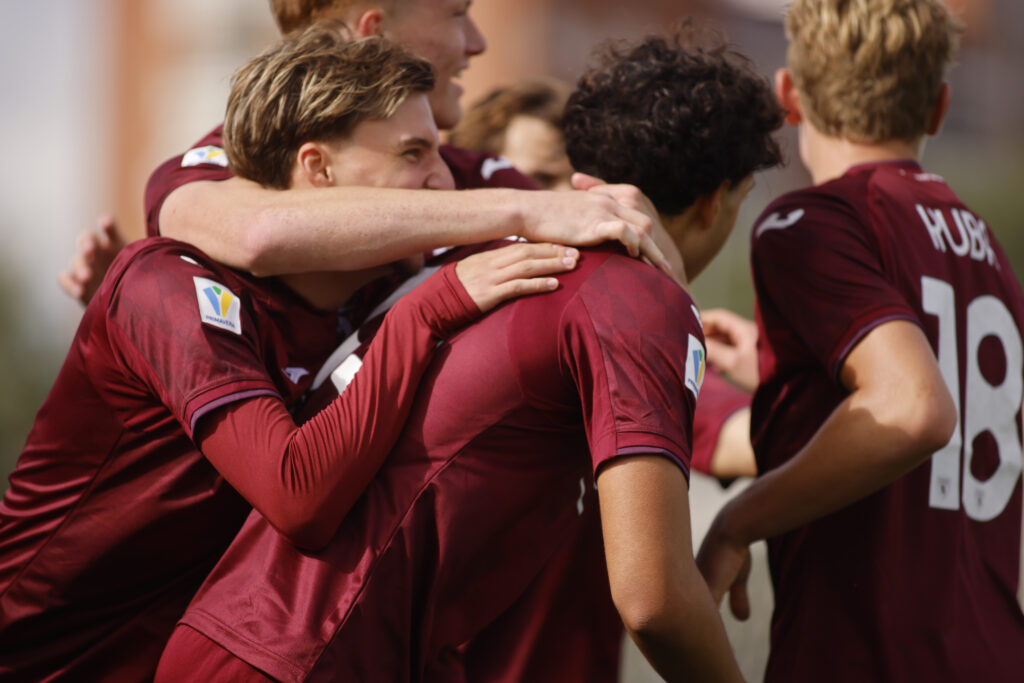 Primavera, Torino-Juventusa Acar Raballo Krzyzanowski Mullen esultanza gol Torino Primavera