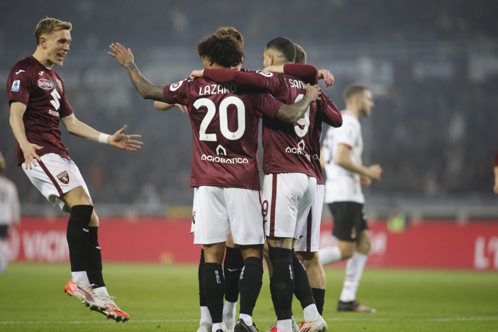 Torino-Milan esultanza