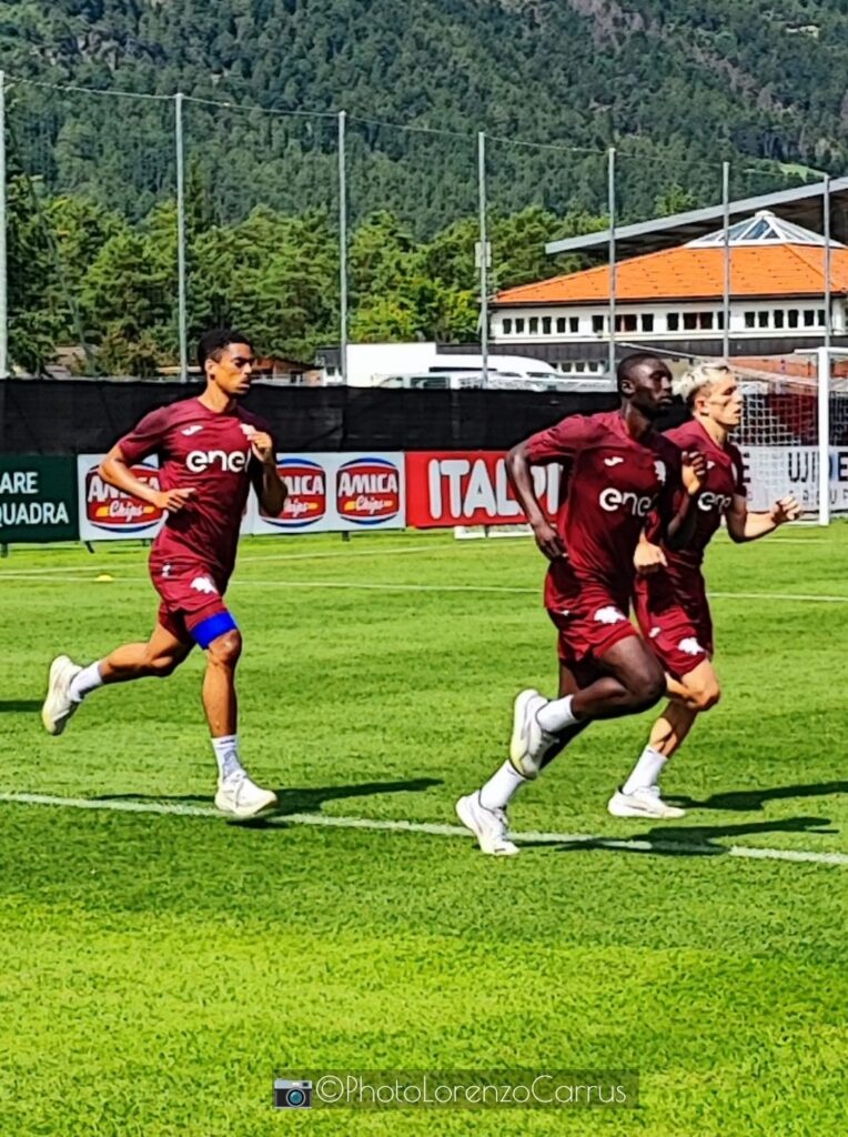Ritiro Prato allo Stelvio - Dembele, Pedersen, Balcot