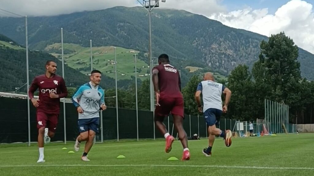 ngonge e zapata - allenamento ritiro prato allo stelvio
