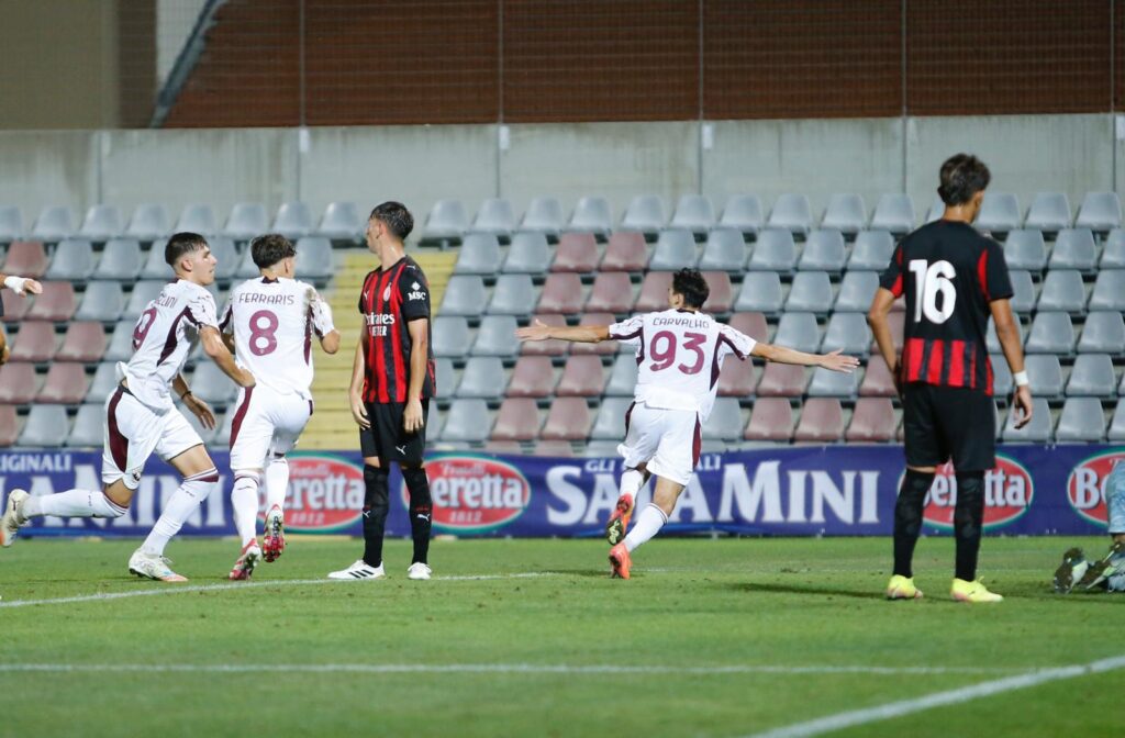 Primavera, Torino-Milan Carvalho esultanza