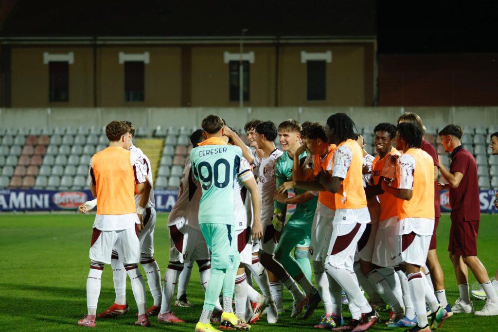 Primavera, Torino-Milan esultanza gruppo